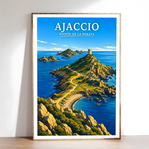 Affiche - Ajaccio - Pointe de la Parata