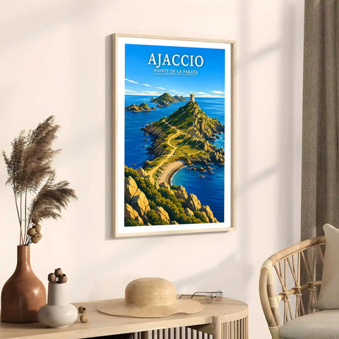 Affiche - Ajaccio - Pointe de la Parata