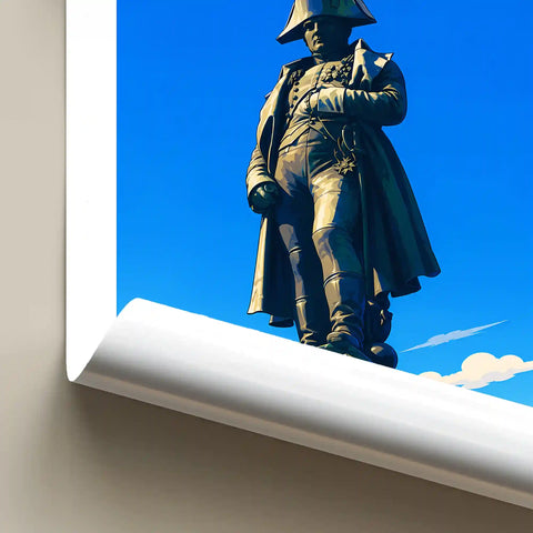 Affiche - Ajaccio - Statue de Napoléon