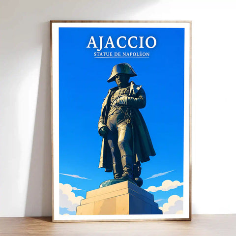Affiche - Ajaccio - Statue de Napoléon