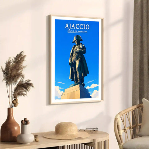 Affiche - Ajaccio - Statue de Napoléon