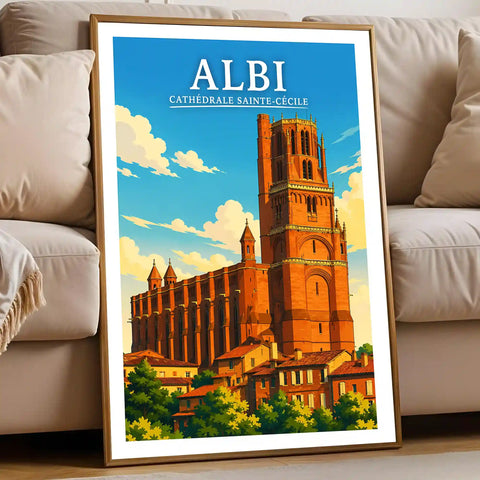 Affiche Albi Cathédrale Sainte-Cécile