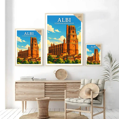 Affiche Albi Cathédrale Sainte-Cécile