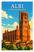 Affiche Albi Cathédrale Sainte-Cécile