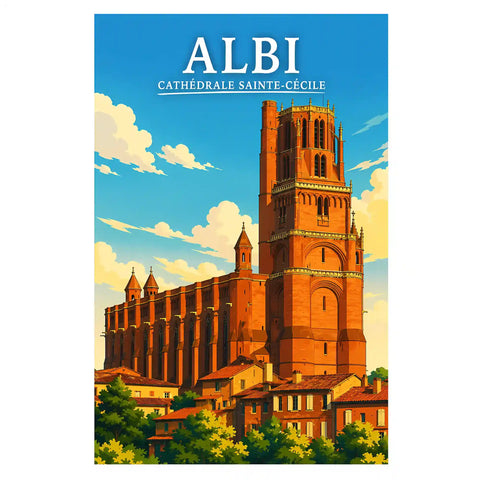 Affiche Albi Cathédrale Sainte-Cécile