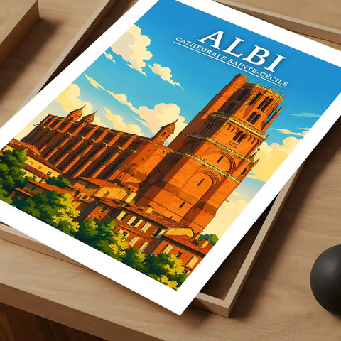 Affiche Albi Cathédrale Sainte-Cécile