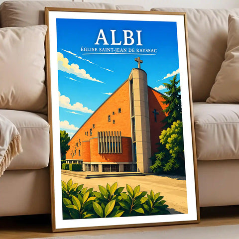 Affiche Albi Église Saint-Jean de Reyssac