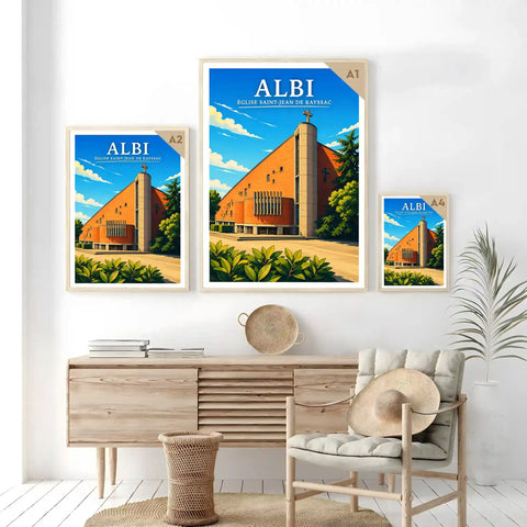 Affiche Albi Église Saint-Jean de Reyssac
