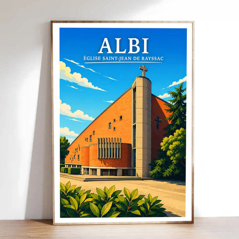 Affiche Albi Église Saint-Jean de Reyssac