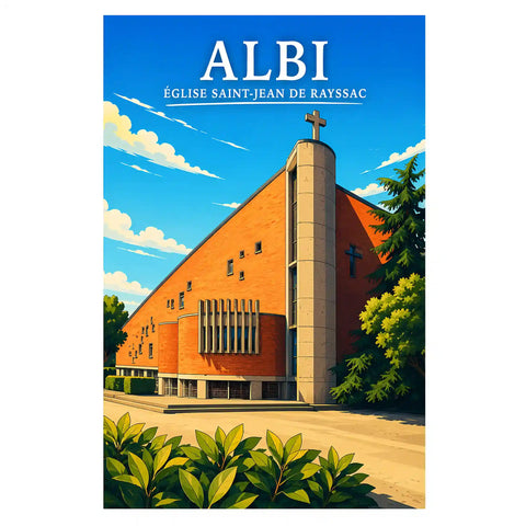 Affiche Albi Église Saint-Jean de Reyssac