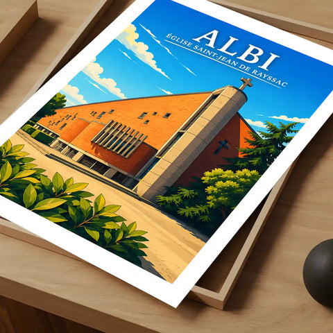 Affiche Albi Église Saint-Jean de Reyssac