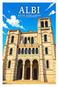 Affiche Albi Église Saint-Joseph