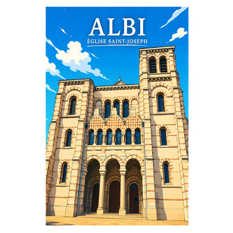 Affiche Albi Église Saint-Joseph