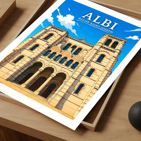 Affiche Albi Église Saint-Joseph