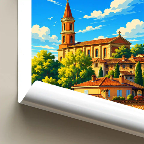 Affiche Albi Église Sainte-Madeleine