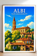Affiche Albi Église Sainte-Madeleine