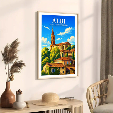 Affiche Albi Église Sainte-Madeleine