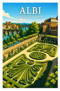 Affiche Albi Jardins de la Berbie