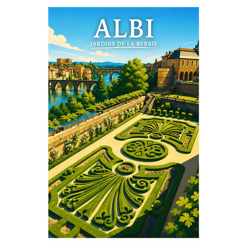 Affiche Albi Jardins de la Berbie
