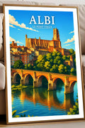 Affiche Albi Le Pont Vieux