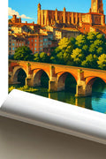 Affiche Albi Le Pont Vieux
