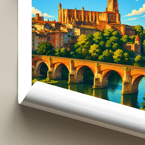 Affiche Albi Le Pont Vieux