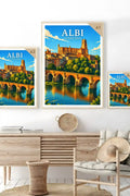 Affiche Albi Le Pont Vieux