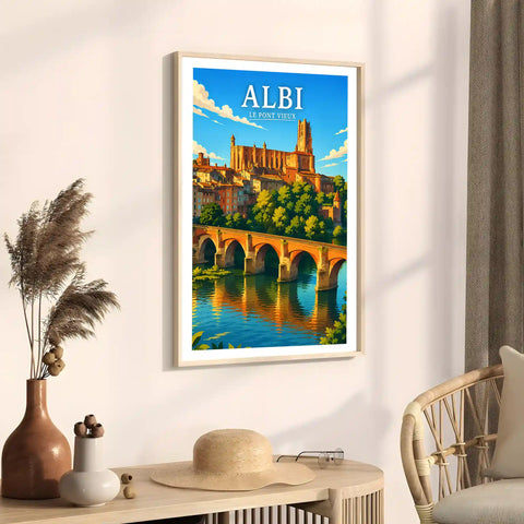 Affiche Albi Le Pont Vieux