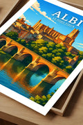 Affiche Albi Le Pont Vieux