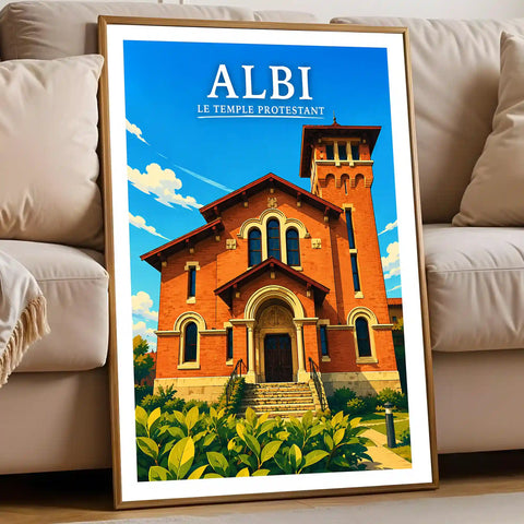 Affiche Albi Le Temple Protestant