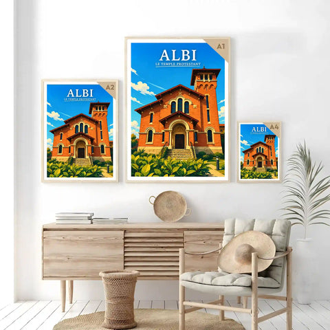 Affiche Albi Le Temple Protestant