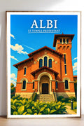 Affiche Albi Le Temple Protestant