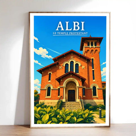 Affiche Albi Le Temple Protestant