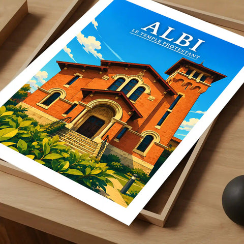 Affiche Albi Le Temple Protestant