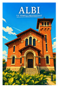 Affiche Albi Le Temple Protestant