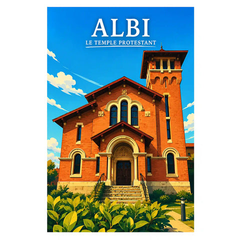 Affiche Albi Le Temple Protestant