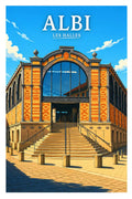 Affiche Albi Les Halles