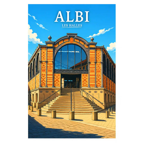 Affiche Albi Les Halles