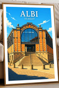 Affiche Albi Les Halles