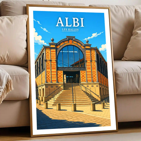 Affiche Albi Les Halles