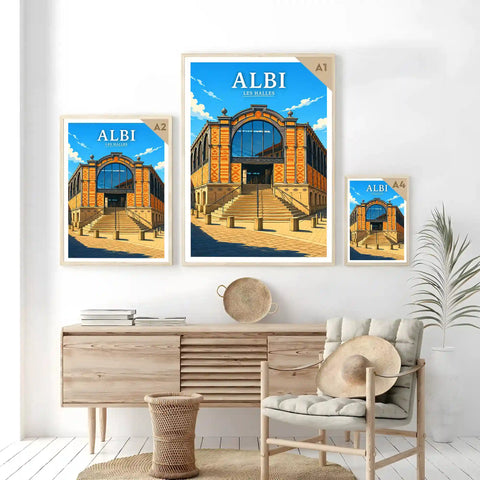 Affiche Albi Les Halles