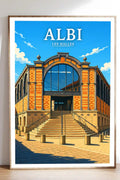 Affiche Albi Les Halles
