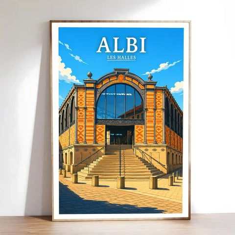 Affiche Albi Les Halles