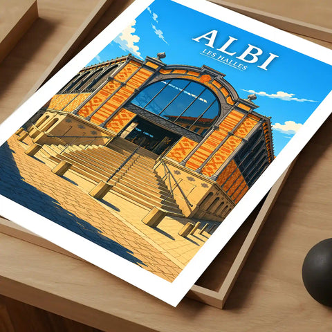 Affiche Albi Les Halles