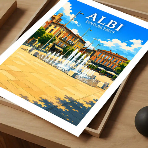 Affiche Albi Place du Vigan