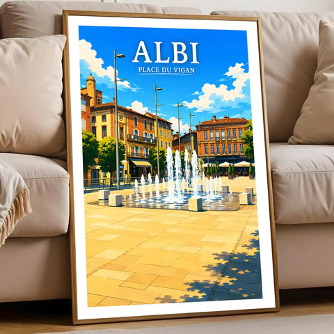 Affiche Albi Place du Vigan