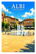 Affiche Albi Place du Vigan