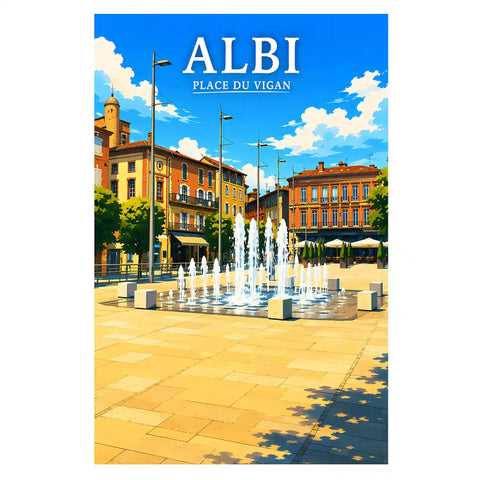 Affiche Albi Place du Vigan