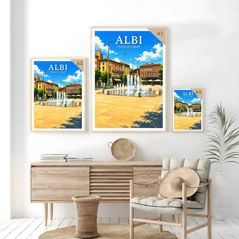 Affiche Albi Place du Vigan