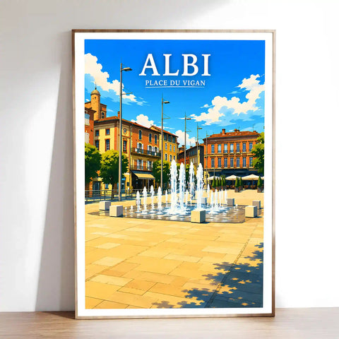 Affiche Albi Place du Vigan
